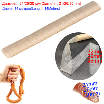 Sausage Packaging Tools 6/14m*21/26/30mm Casing for Sausage Salami Hot Dog Casing Hamburger Cook Tool Basters Inedible Casings