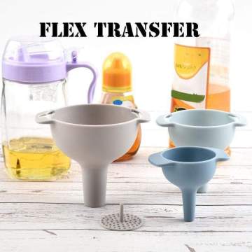 4 In 1 Multifunction Funnel Flex Transfer Set PP Material Household Oil Hopper Tea Coffee Filter Practical Sub-packaging Funnel
