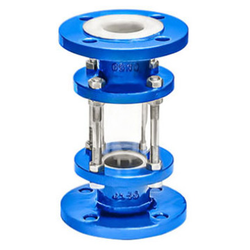 Straight Through Pipeline Sight Cup with Fluorine Liner