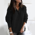 Woman Zipper Sweater Women Knitted Ribbed Pullover Sweater Long Sleeve Soft Warm Pull Femme 2020 Autumn Winter