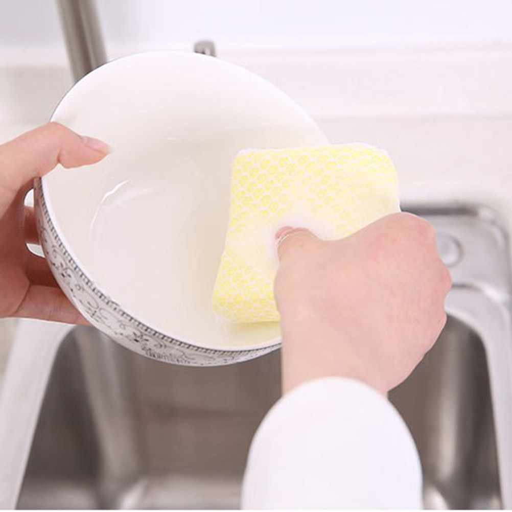 5pcs Net Cleaning Sponge Kitchen Sponge Household Cleaner Cleaner Sponges For Dish Cup Bowl Washing Supplies For Home Using