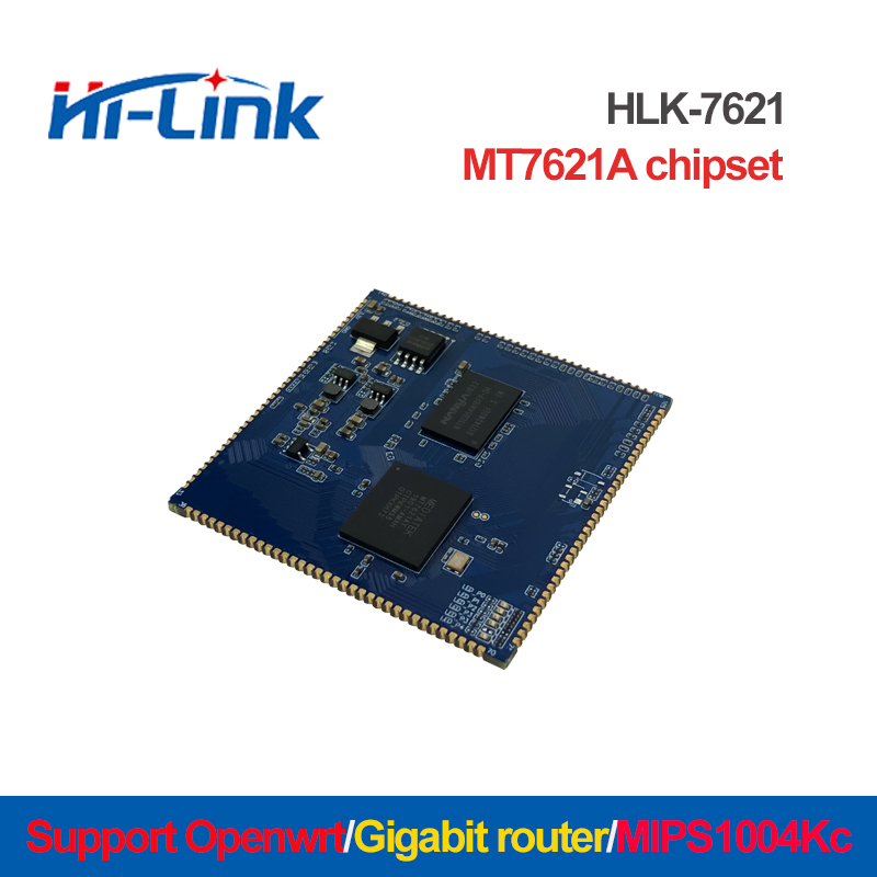 Free Ship HLK-7621 with MT7621A chipset Gigabit Ethernet Router module Test Kit/Development board including MT7612E