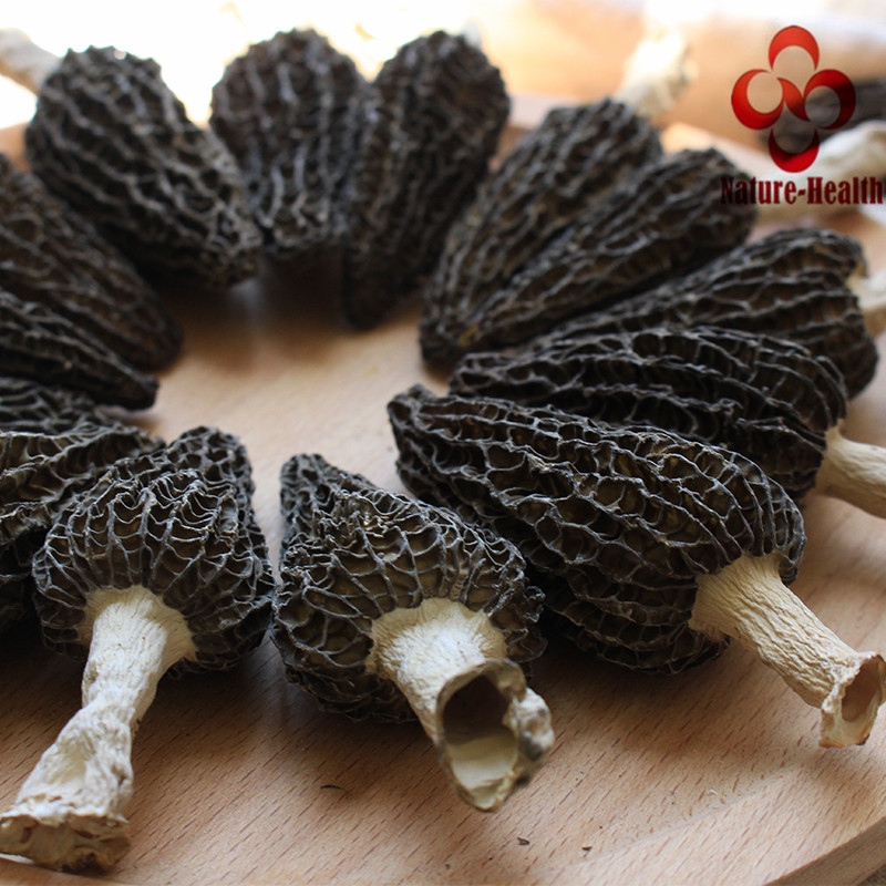 Wild dried Morchella deliciosa Fr mushrooms for health food M. conica tonic