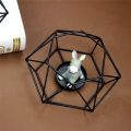American Style 3D Geometric Candlestick Metal Candle Holder for Wedding Home Decorations Metal candle holder, unique appearance