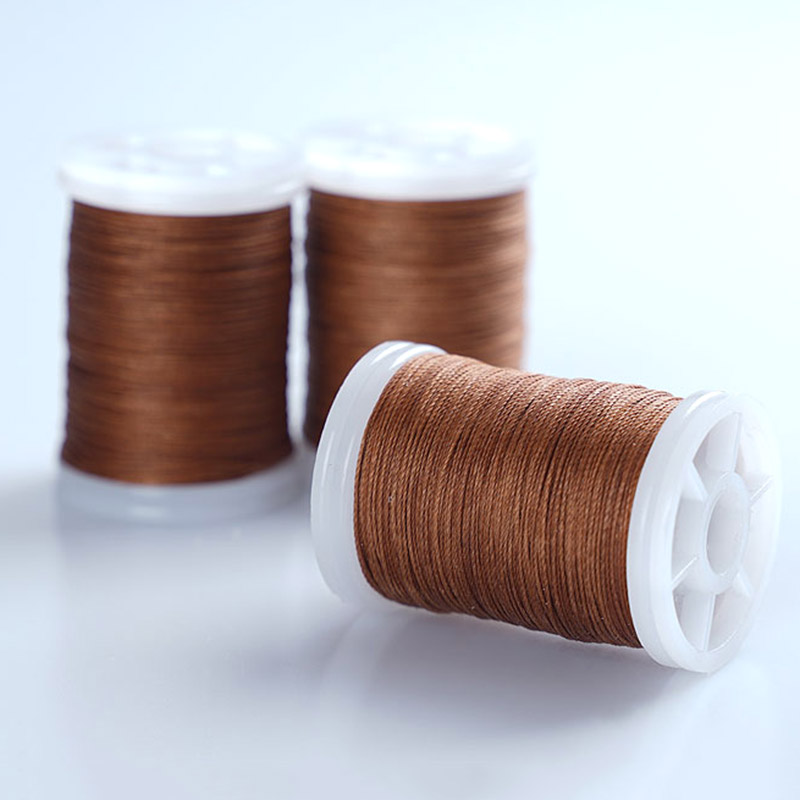 0.4 0.5 0.6mm Round Waxed Thread Polyester Cord Wax Coated Strings for Braided Bracelets DIY Accessories or Leather Craft Sewing