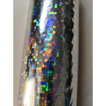 Hot stamping foil silver Bright spot pattern B44 holographic foil hot press on paper or plastic metarials hot foil transfer film
