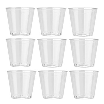 10PCS 30ML Clear Plastic Disposable Cup glass birthday party one time use Tumblers Mug drinking drinker hard plastic Clear