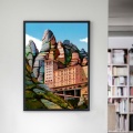 City Landscape Catalunia Montserrat Dolomites Douro dreamland Art Canvas Poster Painting Room Decor