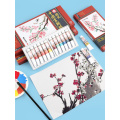Chinese Sakura Japanese Painting Pigment, 24 Colors, Stroke Painting, Landscape Watercolor, Gouache Watercolor, Stationery Paint