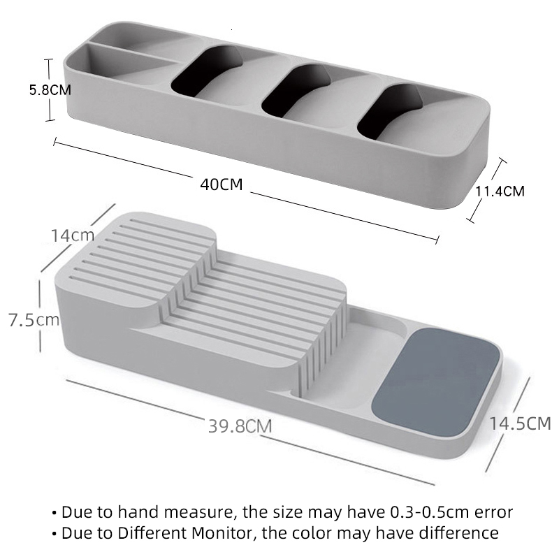 Kitchen Cutlery Storage Tray Kitchen Knife holder Organizer Kitchen Container Spoon Fork Storage Separation Knife Block Holder