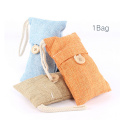 No Leakage Air Purifying Odor Absorber Cotton Twine Bamboo Charcoal Button Hanging Bag Freshener Pouch Practical Living Room 1pc