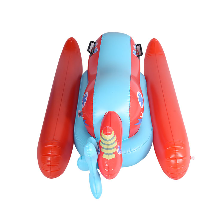 2022 kiddie inflatable plane ride on pool floatie