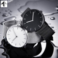 TwentySeventeen Quartz Wrist Watch Fashion Sport Stainless Steel leather Strap Bracelet Mi Watch for girl lover unisex