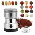 220V Household Stainless Steel Grinder Coffee Bean Grinder Easy To Clean Kitchen Tools Four Specifications Converter