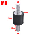 4Pcs/Set M5/M6/M8 Rubber Steel Mounts Anti Vibration Shock Damper for Air Compressors Water Pump Welding Machine