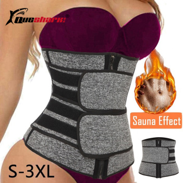 Neoprene Sauna Waist Trainer Corset Sweat Belt Women Weight Loss Burning Fat Compression Trimmer Fitness Waist Support