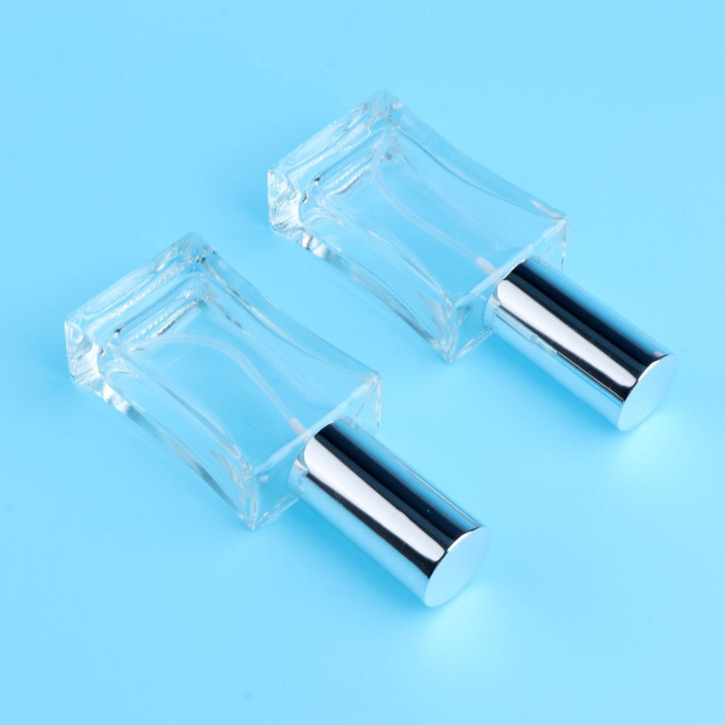 2Pcs Refillable Empty Perfume Atomizer Pump Spray Bottle Easy to Fill Scent Aftershave for Travel Outgoing Clear 50ml