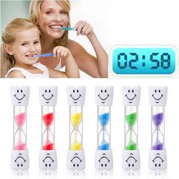 Sand Clock 3 Minutes Smiling Face The Hourglass Decorative Household Items Kids Toothbrush Timer Sand Clock Gifts