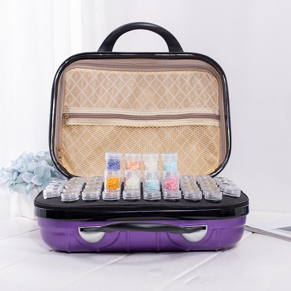 132-Grid Essential Oil Case Carrying Holder Perfume Oil Nail Polish Makeup Organizer Storage Bag Portable Travel Storage Box