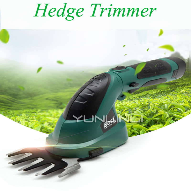 Small Multi-function Lithium Battery Rechargeable Weeding Shear Electric Household Hedge Trimmer Pruning Mower ET1511c