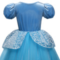 Halloween Girl Long Children Role-play Cosplay Costume Princess Girls Dress Christmas Party Vestidos Blue 4-10Years