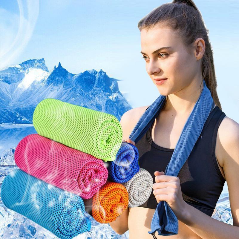Cold Sensation Towel Rapid Instant Cooling Towel Quick Drying Fitness Cycling Jogging Gym Sport Outdoor Swimming Towel