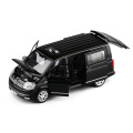 1/32 Alloy Multivan T6 Van Bread Business Car Toy Die Cast MPV Sound Light Pull Back Toys Vehicle For Children Gifts