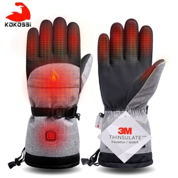 KoKossi Electric Heating Snowmobile Snowboard Ski Gloves Snow Mittens Windproof Waterproof Men Women Snowboarding Skiing Gloves