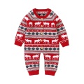 Baby Rompers for Baby Girls Rompers Winter knitted sweater Baby clothes Newborn infant Christmas Deer Baby Boys Girls outfit