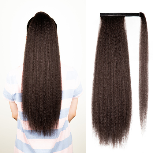 22 Inches Synthetic Kinky Straight Wrap Around Ponytail Supplier, Supply Various 22 Inches Synthetic Kinky Straight Wrap Around Ponytail of High Quality