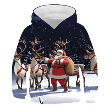 2020 Christmas Santa Claus Sport style Children hoodies boys girls clothes Hoodies sweatshirt 4-14 years kids fashion Clothes