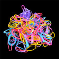 1000pcs/pack Girls Colourful Ponytail Holder Rubber Band Hair Ring Disposable Elastic Hair Band Scrunchies Kids Hair Accessories