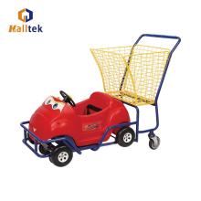 Kiddie Shopping Trolley with Toy Car Shape