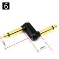 KGR Solder-Free Connectors Pedal Effect Cable Guitar Cable Bass Musical Instrument Cable Straight to Right Angle Plug