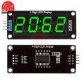 0.56" Digital 4-Digit LED Display Module 7 Segment Time Clock Display Tube Driver Board TM1637 4 Pin 5V GND CLK DIO LED Driver