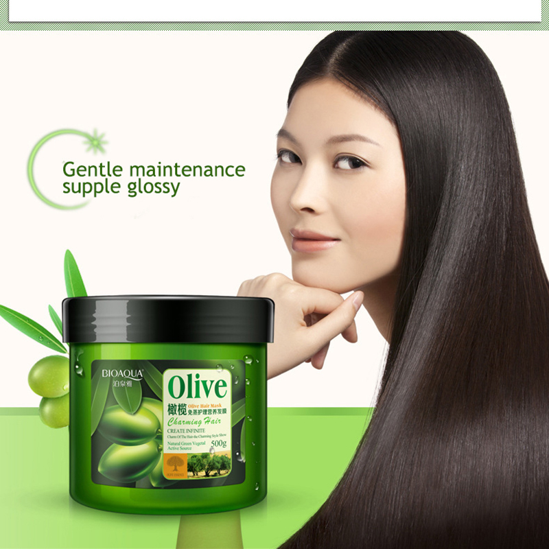 4Pcs/lot Olive Hair Care Set Anti-Dandruff Hair Shampoo Oil Curls Enhancer Hair Mask Repair Frizz For Dry Damaged Hair