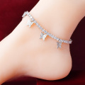 Butterfly Anklet Gold Color Tennis Charms For Women Hip Hop Jewelry