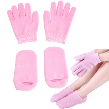 New SPA Moisturising Gel Whiten Gloves Socks Skin Mask Dry Hard Skin Hand Foot Care 4 Pcs