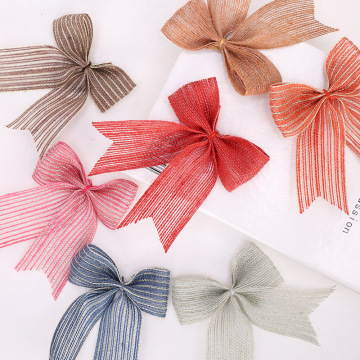 2Pcs Multicolor Bow For DIY Ties Wedding Party Evening Christmas Hanging Decoration Sewing Garments Hair Accessories