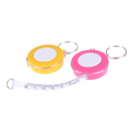 New Candy Color Keychain Tape Measure 1.5 Meters Quantity Clothing Size Tape Measure Small Tape Measure