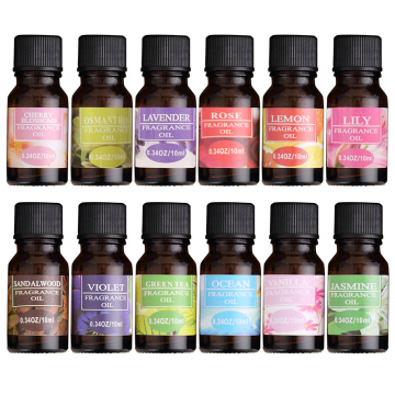 10ml Water-soluble Flower Fruit Essential Oil Relieve Stress Aromatherapy Diffusers Relieve Stress Air Freshening Body Oil TSLM1