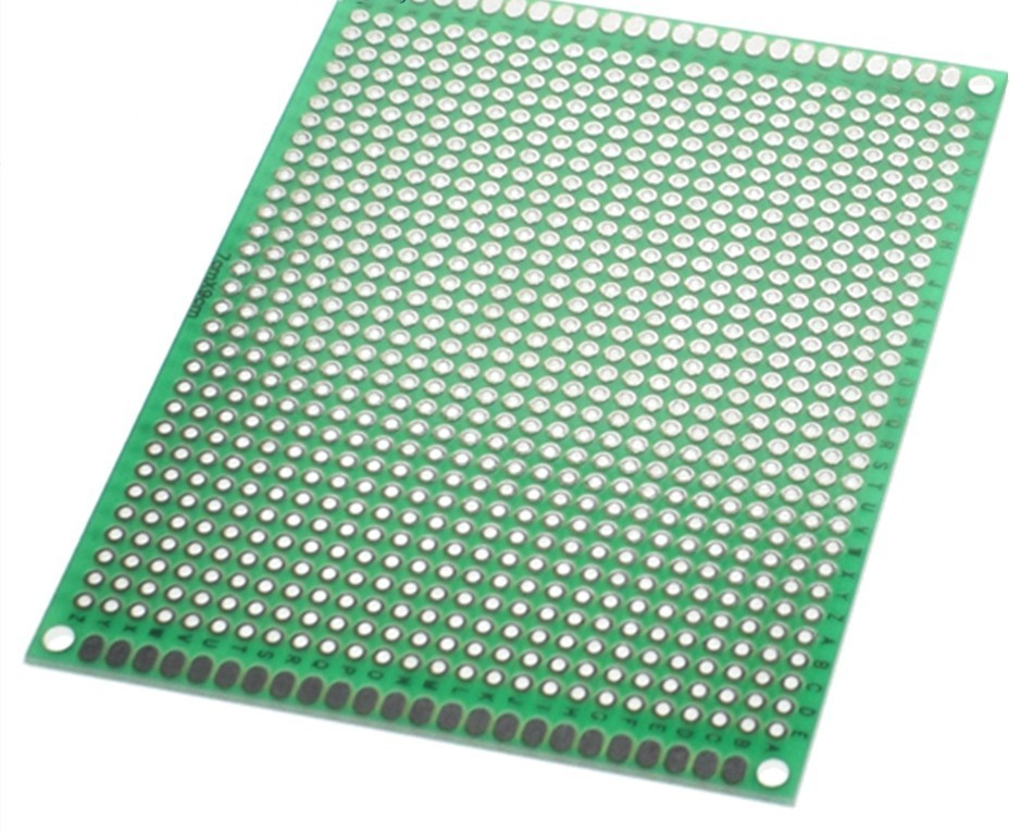 1pcs 7x9 cm PROTOTYPE PCB 7*9cm panel double coating/tinning PCB Universal Board double Sided PCB 2.54MM board Green