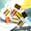 Hand-woven embroidery thread Tassels Line Roll Of 0.3mm polyamide fibre line 50M High strength 3 Strands Thread Khaki