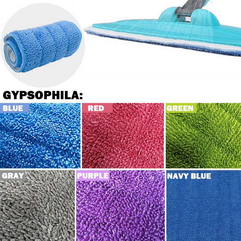 Mop Head Floor Cleaning Replacement Cloth Microfiber Replacement Mop Pad Paste Cloth Cover Home Spray Water Spraying Flat Dust 1