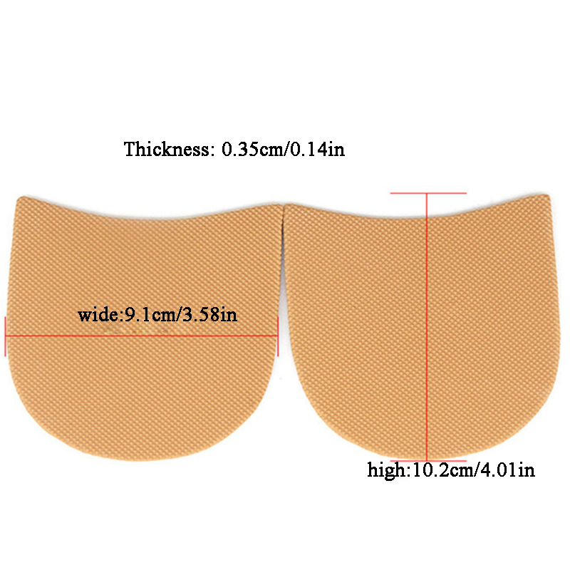 1Pair Non-slip Heel Soles Unisex Durable Rubber Shoes Sole Wear-resistant Relieve Foot Pain Protectors Shoe Pad Shoe Accessories