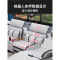 Massage living room Sofa bed functional genuine leather couch Nordic speaker sound system RGB USB + Bluetooth Iphone recharge ди
