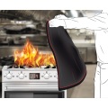 1.2m x 1.2m black Fire Blanket pre-oxidized fiber Emergency Survival soft Shelter Safety Cover Ideal for The Kitchen Fireplace