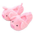 Millffy large size plush comfort code couple Pack heel pink pig slippers ins style cute pig cotton slippers couple home shoes