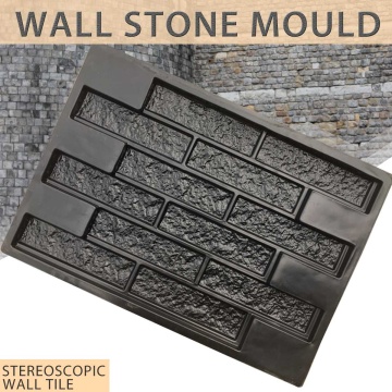 Plastic Molds wall Concrete Plaster Garden House Wall Stone Tiles Stone Mold Cement Bricks Maker Mould 69*49cm Decorative