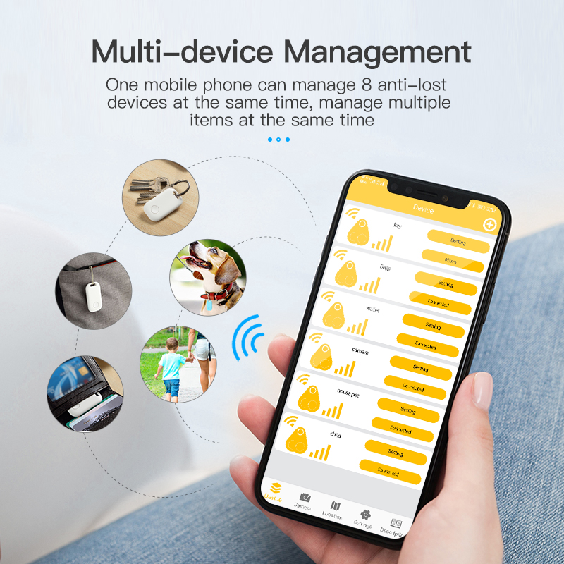 KUULAA Mini Smart Tracker Anti Lost Bluetooth Smart Finder For Kids Key Phones Kids Anti Loss Alarm Smart Tag Key Finder Locator